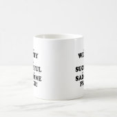 サクソフォン裕福で成功 コーヒーマグカップ (中央)