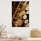 サクソフォン詳細 ポスター (キッチン)