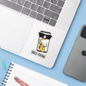 サクソフォン面白い携帯電話の駒 シール (ノートパソコンとiPhone)