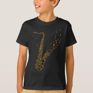 サクソフォン音楽楽器サクソフォニスト Tシャツ
