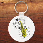 サクソフォン キーホルダー (正面)