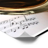 サクソフォン、クローズアップ写真 ポスター (角)