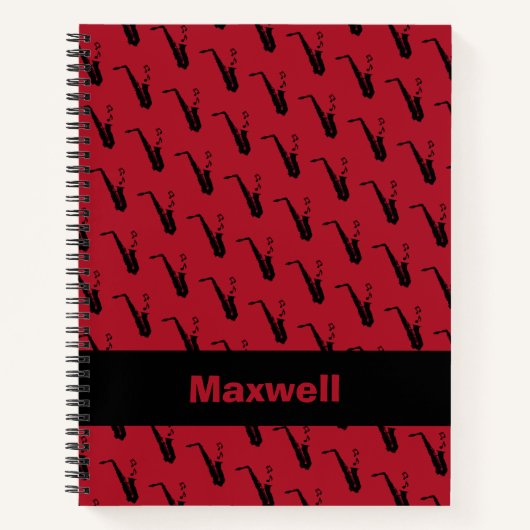 サクソフォン ノートブック (正面)