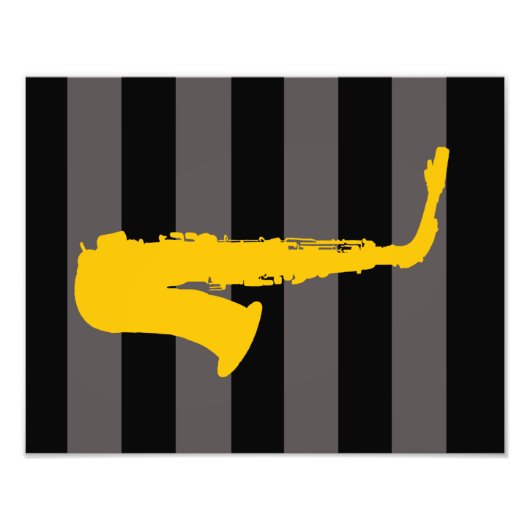 サクソフォン フォトプリント            (正面)