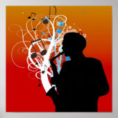 サクソフォン ポスター (正面)