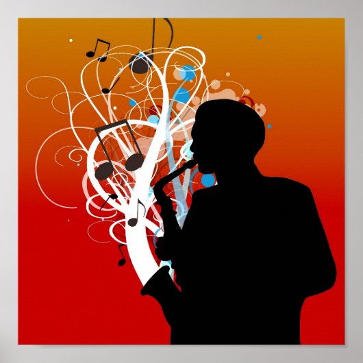 サクソフォン ポスター (正面)