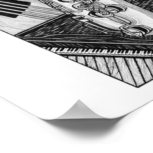 サクソフォン ポスター (角)