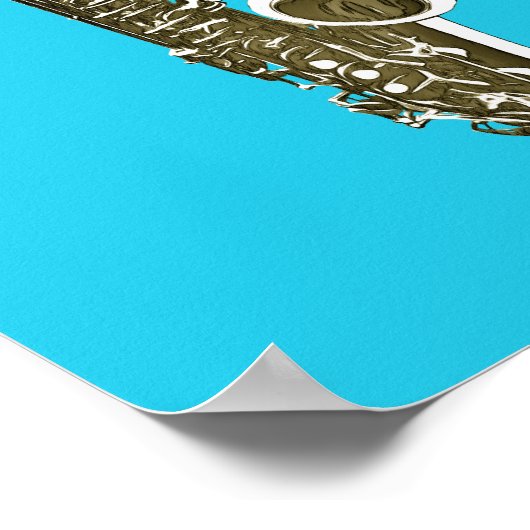 サクソフォン ポスター (角)