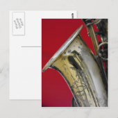 サクソフォン ポストカード (正面/裏面)