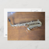サクソフォン ポストカード (正面/裏面)