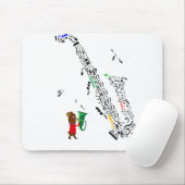 サクソフォン マウスパッド (マウス)