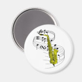 サクソフォン マグネット (正面/裏面)