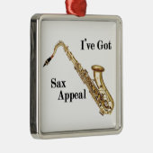 サクソフォン メタルオーナメント (右)