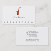 サクソフォン 名刺 (正面/裏面)