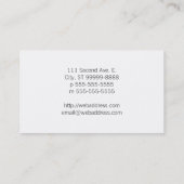 サクソフォン 名刺 (裏面)