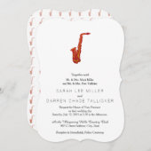 サクソフォン 招待状 (正面/裏面)