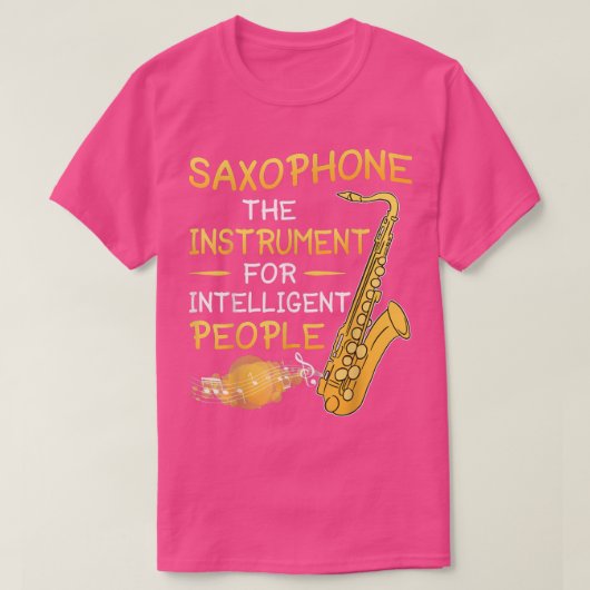 サクソフォーザ楽器知性があるfor People Sa Tシャツ (デザイン正面)