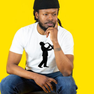 サクソフォージャズミュージシャンTシャツTシャツ Tシャツ