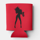 サクソフォープレーヤーウーマンクーラーボックス – カラーの選択 缶クーラー (裏面)