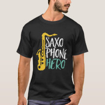 サクソフォーンおもしろいヒーローSaxプレーヤーJazz Music Pans