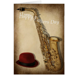 サクソフォーンおよび帽子