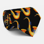 サクソフォーンのタイ ネクタイ (ロール)