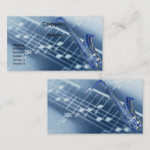 サクソフォーンのプロフィールカード 名刺 (正面/裏面)