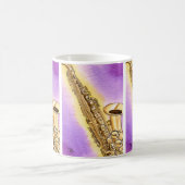 サクソフォーンのマグ コーヒーマグカップ (中央)
