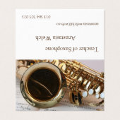 サクソフォーンの先生 名刺 (外部フラット)