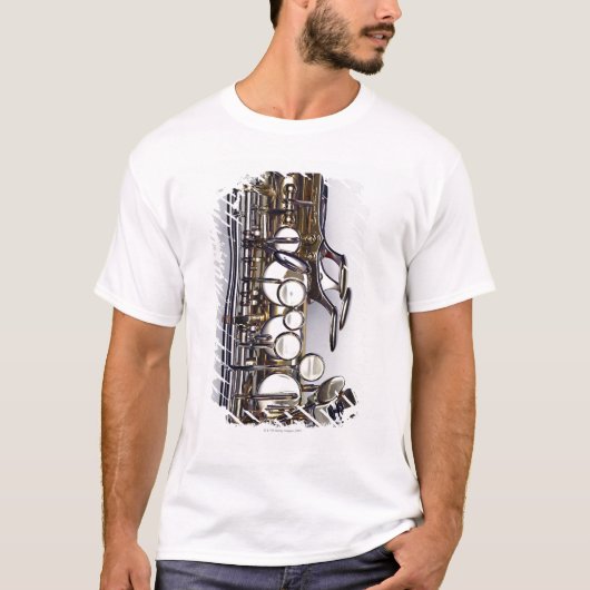 サクソフォーンの制御 Tシャツ (正面)