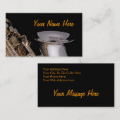 サクソフォーンの名刺 名刺 (正面/裏面)