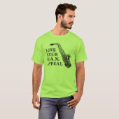 サクソフォーンの懇願 Tシャツ (正面フル)
