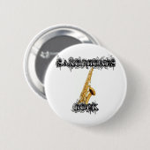 サクソフォーンの石 缶バッジ (正面&裏面)