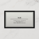 サクソフォーンの音楽の専門家 名刺 (裏面)