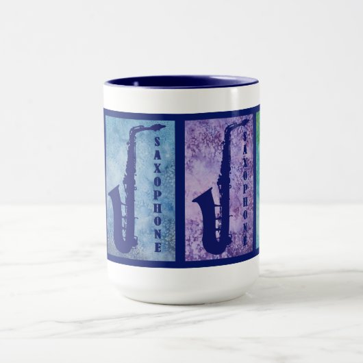 サクソフォーンのWindowsのクールなマグ マグカップ (中央)