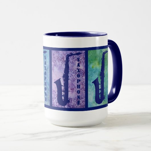 サクソフォーンのWindowsのクールなマグ マグカップ (正面右)