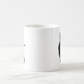 サクソフォーンまたは女性の目の錯覚 コーヒーマグカップ (中央)