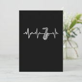 サクソフォーンクラシックハートビートアイディア 招待状 (スタンド正面)