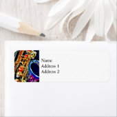 サクソフォーンクローズアップ ラベル (インサイチュ)