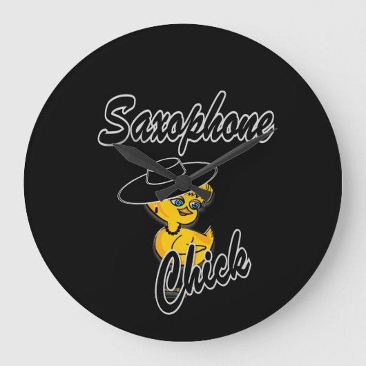 サクソフォーンシック#4 ラージ壁時計 (正面)