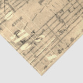 サクソフォーンシート音楽コラージュ金ゴールドデカップージ 薄葉紙 (詳細)