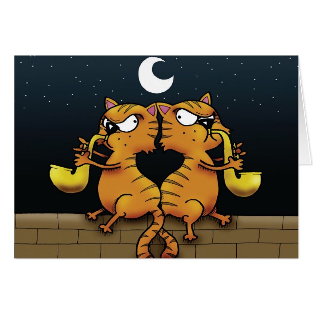 サクソフォーンジャズ猫 (正面横)