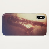 サクソフォーンファンキーなジャズIPHONE場合 Case-Mate iPhoneケース (裏面(横))