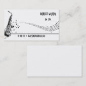 サクソフォーンプレーヤーの名刺 名刺 (正面/裏面)