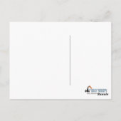 サクソフォーンプレーヤーの郵便はがき ポストカード (裏面)