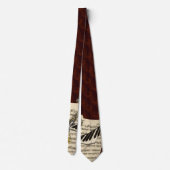 サクソフォーン及びピアノ音楽タイ ネクタイ (裏面)