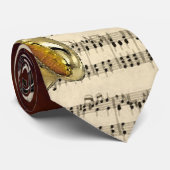 サクソフォーン及びピアノ音楽タイ ネクタイ (ロール)