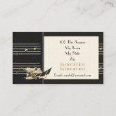 サクソフォーン及びピアノ音楽プロフィールカード 名刺 (裏面)