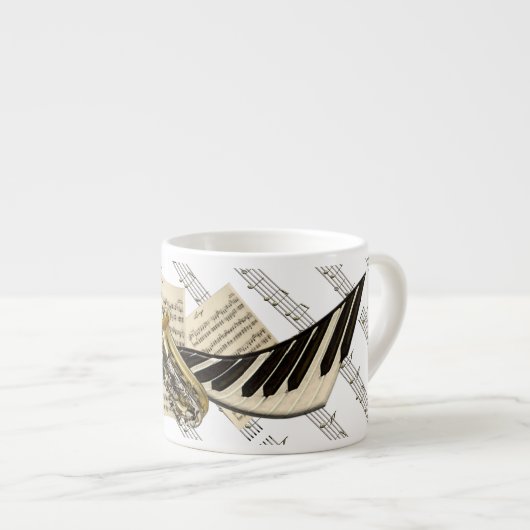 サクソフォーン及びピアノ音楽 エスプレッソカップ (正面右)