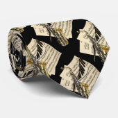 サクソフォーン及びピアノ音楽 ネクタイ (ロール)